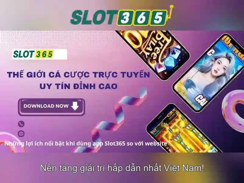 Đa dạng tựa game slot365 vip